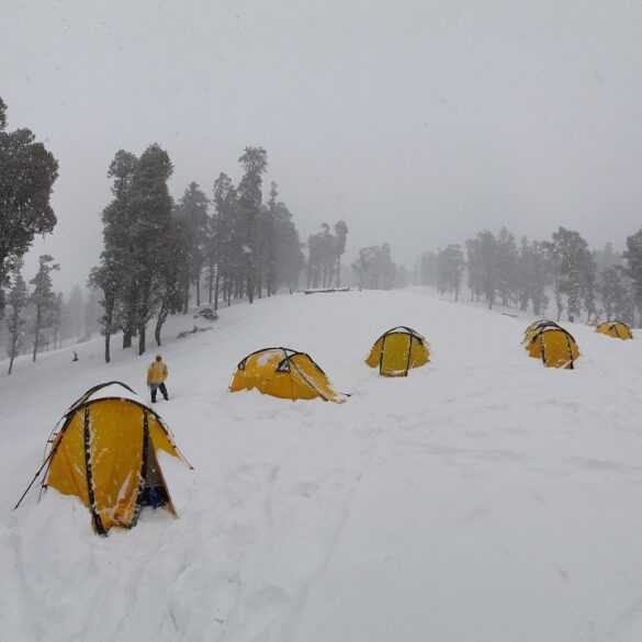 experiencing winter corps in the Himalayas